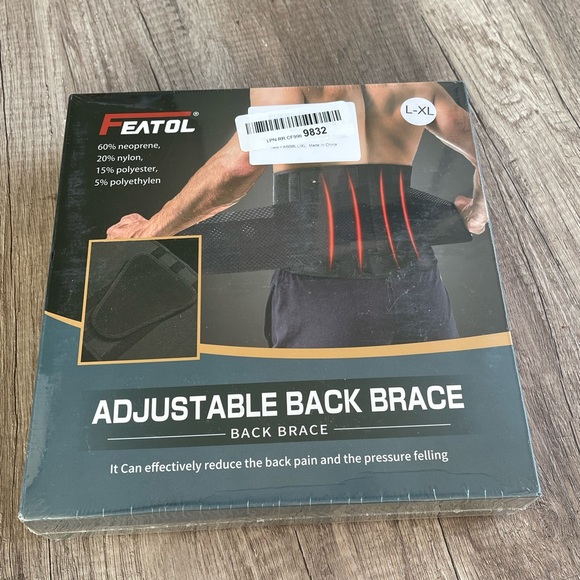 FEATOL Back Brace for Lower Back Pain, Back Support Belt for Women & Men - Picture 4 of 5
